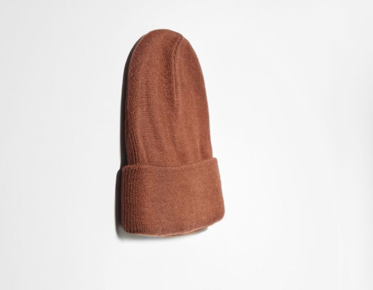 Brown Men's Bershka Short Monochrome Beanie Caps | BGhSXhZ1aCz