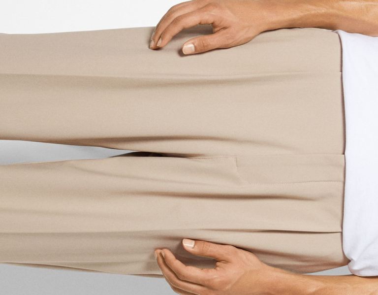 Brown Men's Bershka Tailored Wide-leg Sweat-style Pants | NypfB7f7yjl