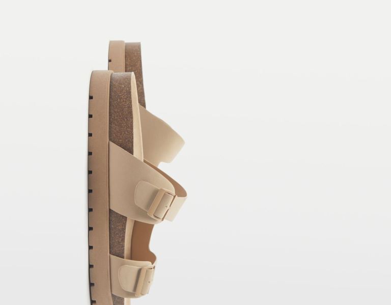 Brown Men's Bershka With Straps And Buckles Sandals | tAkTtxvrUSB