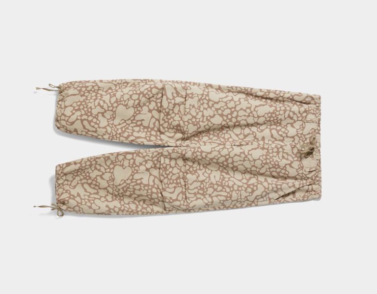 Brown Women's Bershka Printed Jeans Parachute | OatLGRc5BGp