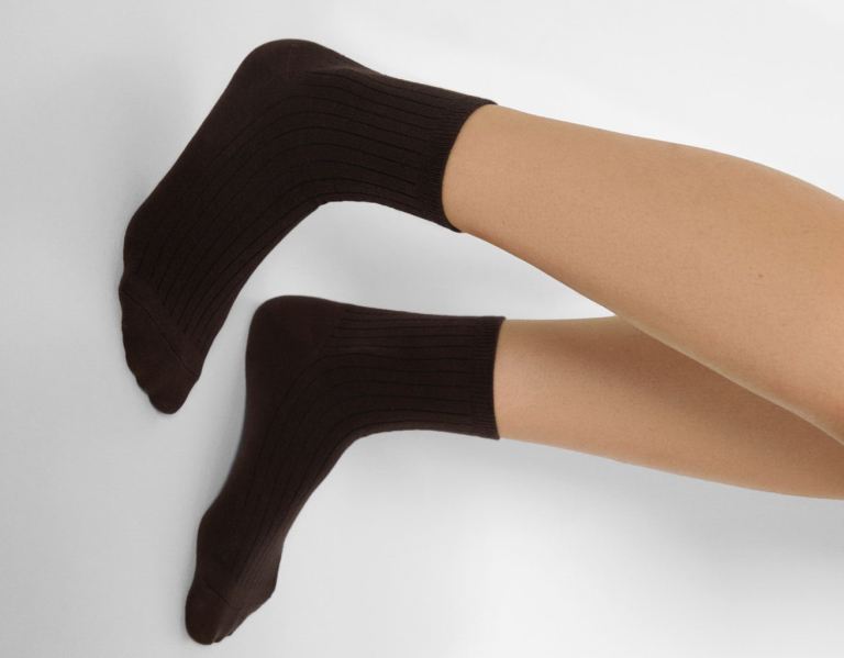 Brown Women's Bershka Xl Keyring Socks | 2R9JTSyhzh6