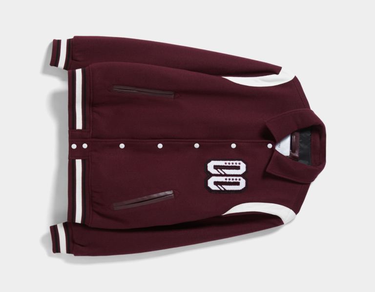 Dark Red Women's Bershka Varsity Bomber Jackets | oTrw1WI20ti