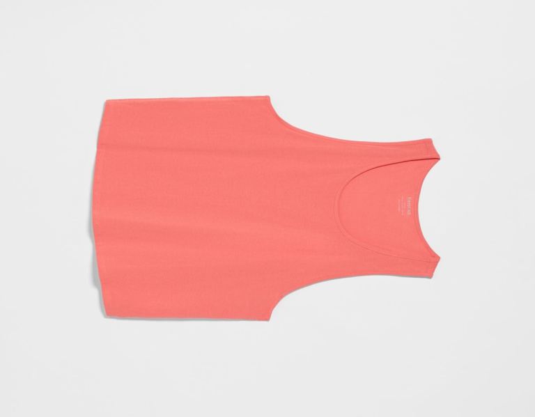 Fuchsia Men's Bershka Gym-fit Tank Top T Shirts | YIm0ZViaEme