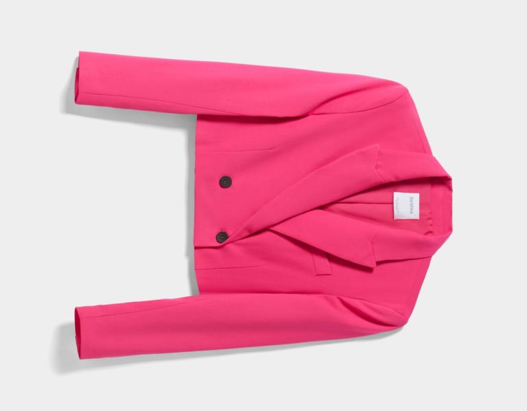 Fuchsia Women's Bershka Blazer And Pants Set Suits | WKv9j4EOoYl