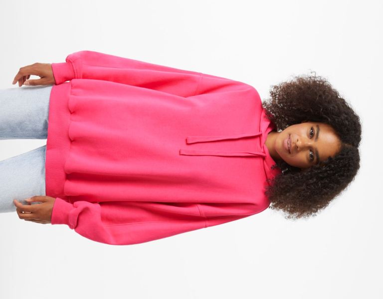 Fuchsia Women\'s Bershka Oversize Hoodie | jaNzV4OS3JD