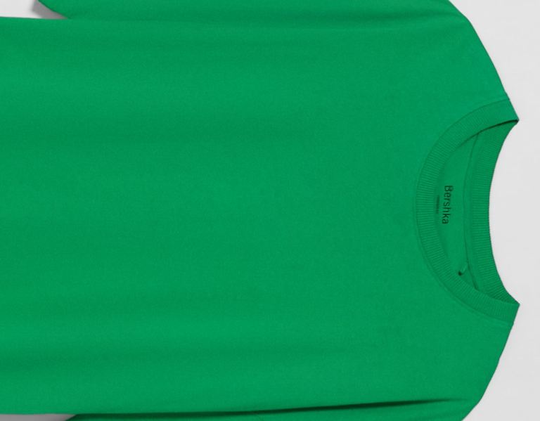 Green Men's Bershka Extra-loose-fit Short Sleeve T Shirts | BwyQlzK4EWw