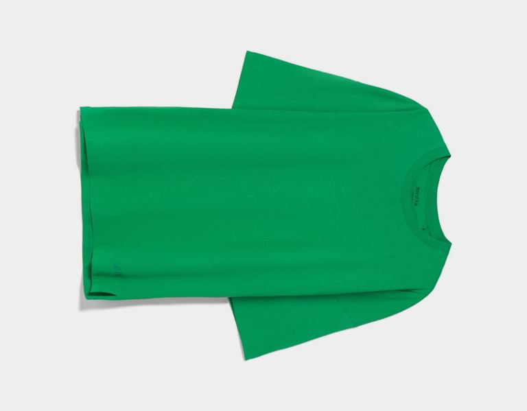 Green Men's Bershka Extra-loose-fit Short Sleeve T Shirts | BwyQlzK4EWw