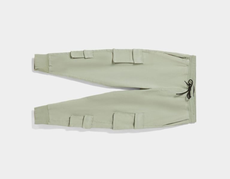 Green Men's Bershka Slim Cargo Sweat Pants | Ec92iI6D5sY