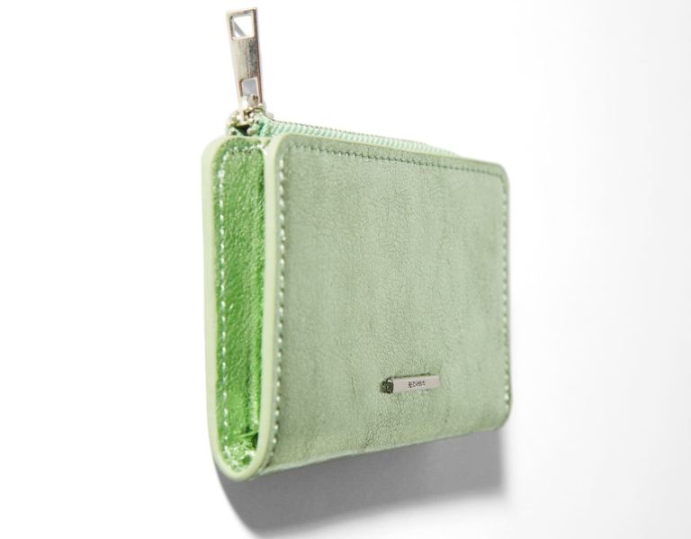 Green Women's Bershka Butterfly Print Wallet Bags | YMR3F7VyuZ6