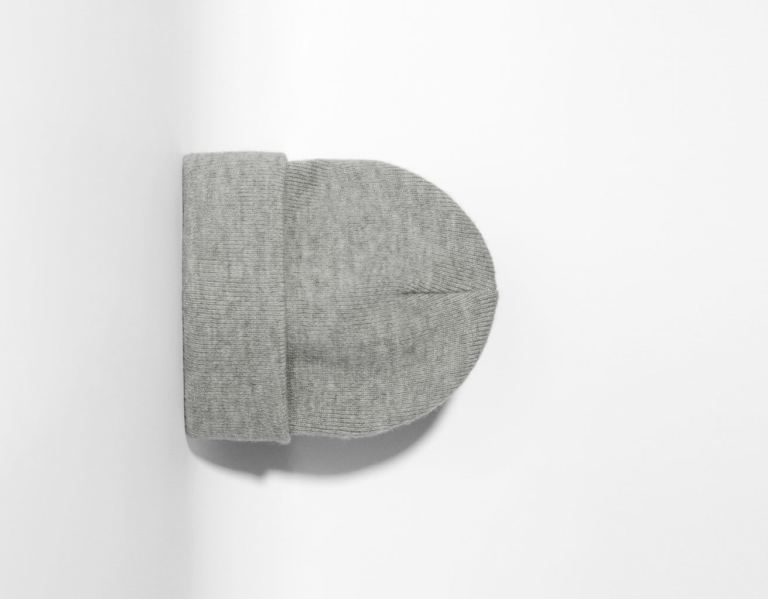 Grey Men's Bershka Basic Beanie Caps | R4v4gAN2TaF