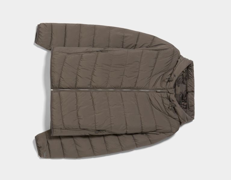 Grey Men's Bershka Lightweight Puffer Down Jackets | AjbdZaLHQrl