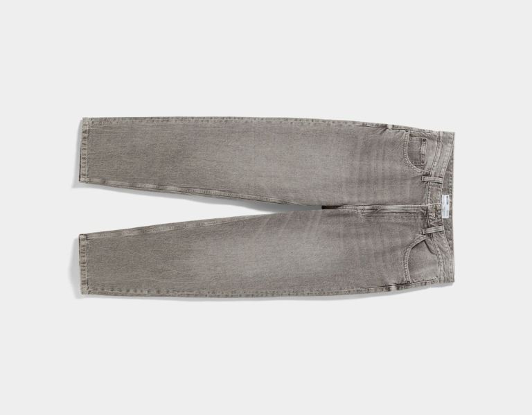 Grey Men's Bershka Wide-leg ’90s Jeans | itViTtVj7fb