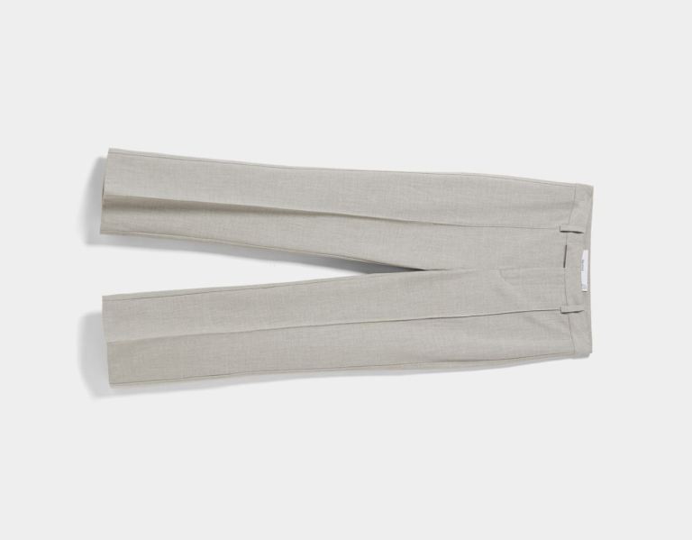 Grey Women's Bershka Tailored Kick Flare Pants | s9WMPVrxIiS