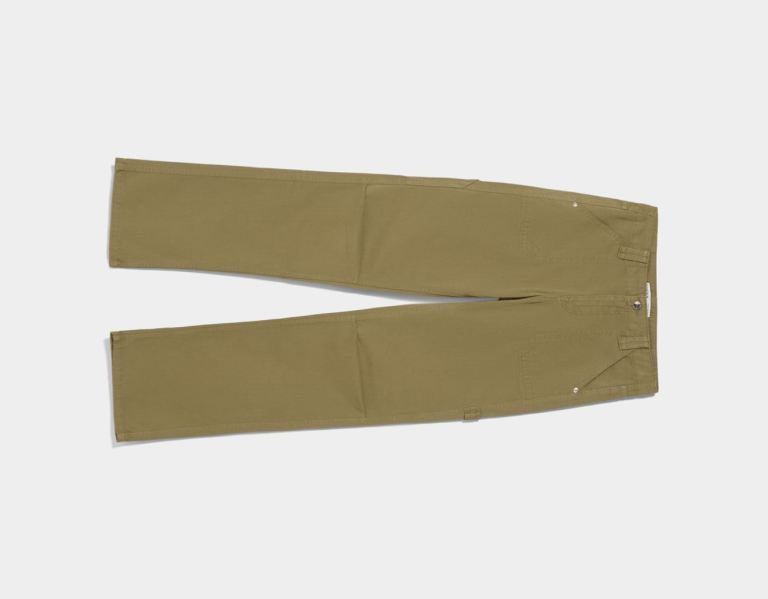 Khaki Women's Bershka Cotton Cargo Carpenter Pants | E1PDDaoKKjJ