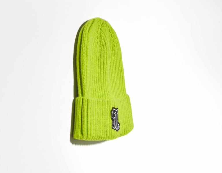 Light Green Men's Bershka Funny Embroidered Beanie Caps | hoYy5D0QDZ0