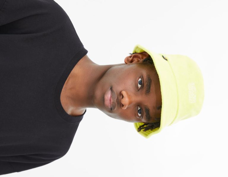 Light Green Men\'s Bershka Terrycloth Rain Hats | RSuaolIdKou