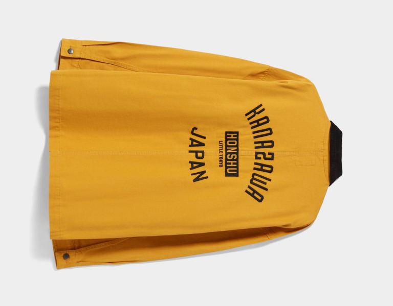 Mustard Men's Bershka Over With Contrast Pocket Shirts | svzs8R8yUGP