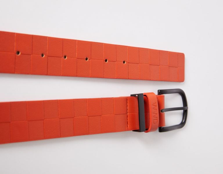 Orange Men's Bershka Faux Leather Belts | plYD4n2zhWD