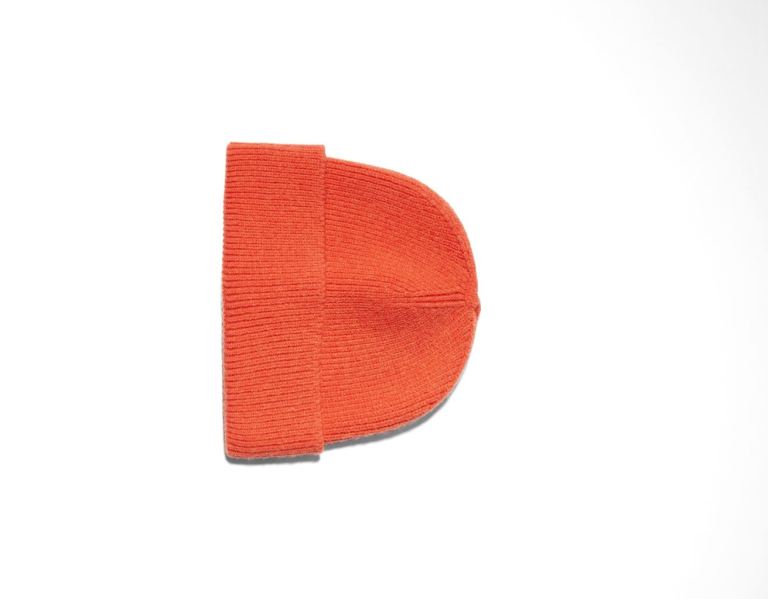 Orange Men's Bershka Short Beanie Caps | cYHSqy4WRZl