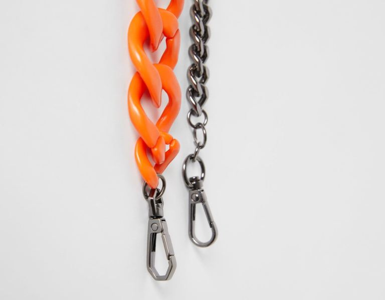 Orange Men's Bershka Xl Keyring Belts | Jcu1n0eBsfp