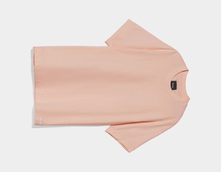 Pink Men's Bershka Boxy-fit Short Sleeve T Shirts | eZdJ2RDc5p2