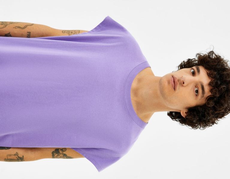 Pink Men's Bershka Extra-loose Sleeveless Worker T Shirts | j7N246HDAcH