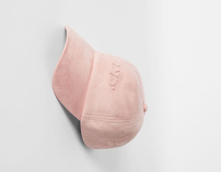 Pink Men's Bershka Faux Suede Caps | pZY18HJrigp