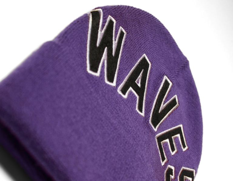 Purple Men's Bershka College Beanie With Lettering Caps | nIhGzkGmCrW