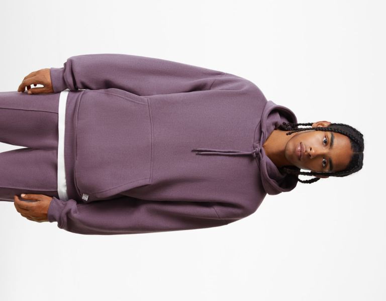 Purple Men\'s Bershka Oversize Hoodie Tracksuits | GyxRkVJntOe