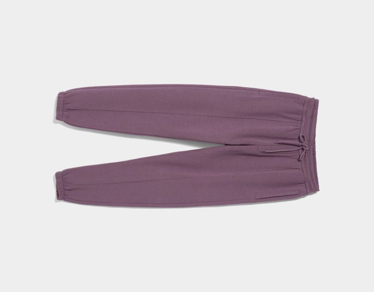 Purple Men's Bershka Plush Sweat Pants | BDpvmI3nbQw