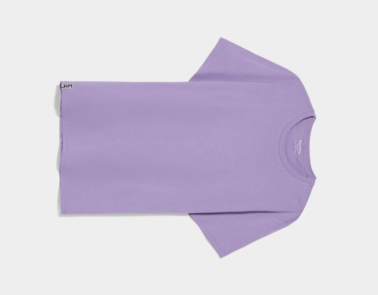 Purple Men's Bershka Regular-fit Short Sleeve T Shirts | tQNKMd5uzsr