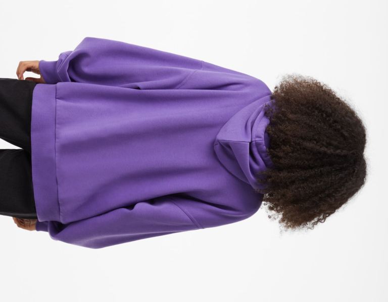 Purple Women's Bershka Oversize Hoodie | 2k1snRhm1ee