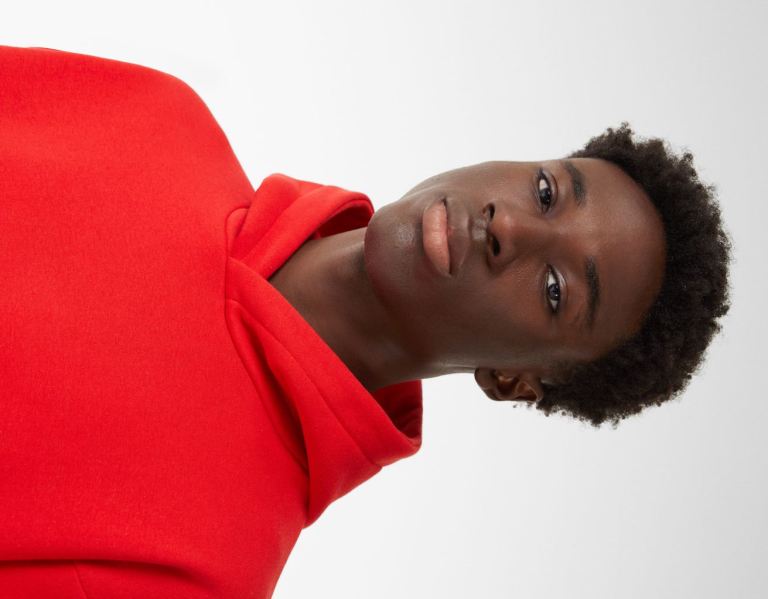 Red Men's Bershka Boxy-fit Hoodie Tracksuits | wsV8SbPRYHc