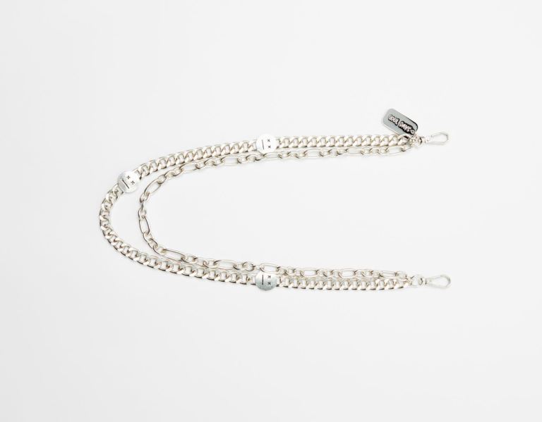 Silver Men's Bershka Chain Key Ring Belts | a7Xw32xk4Mf