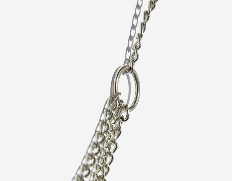 Silver Women's Bershka Chain With Rings Belts | ysstjTLhcJX