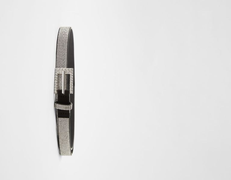 Silver Women's Bershka Diamanté Belts | gMZi0jmbQUG