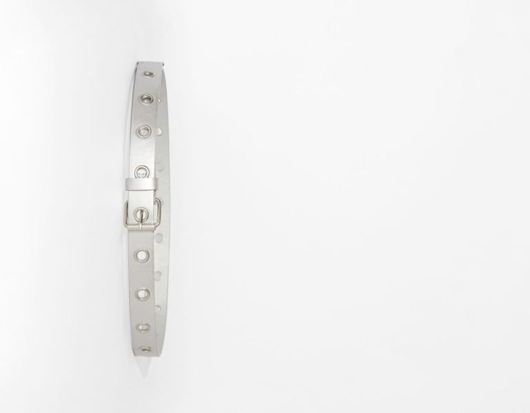 Silver Women\'s Bershka With Eyelets Belts | ZtLfgbA4Ytz