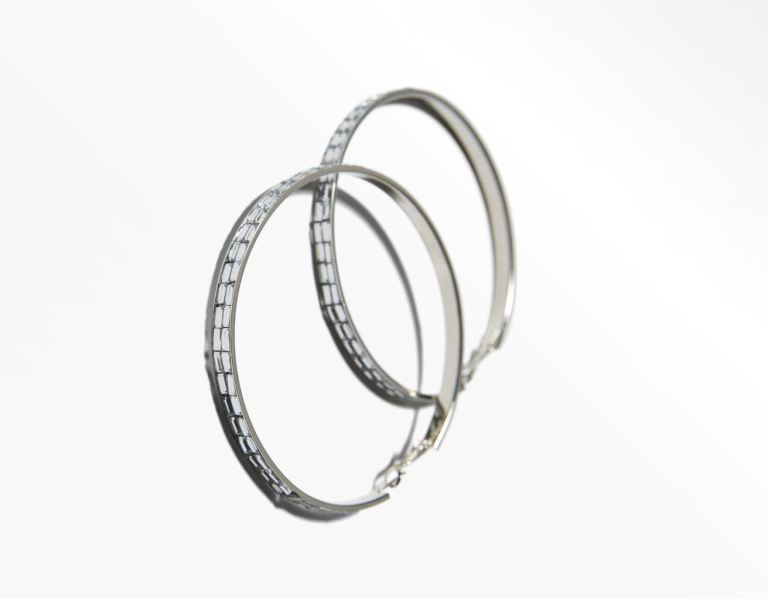 Silver Women's Bershka Xl Hoop Earrings Jewelry | F7NgbLQ50qi