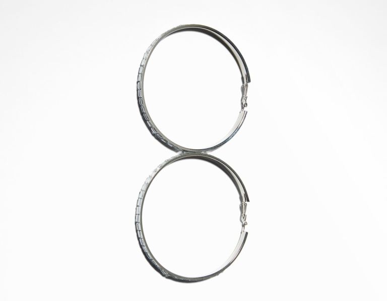 Silver Women's Bershka Xl Hoop Earrings Jewelry | F7NgbLQ50qi