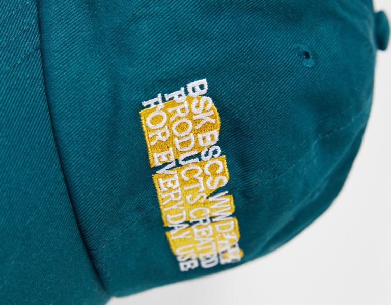 Turquoise Men's Bershka With Double Embroidery Caps | sSywgKsqsRj