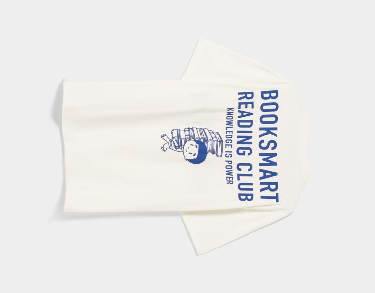 White Men's Bershka Boxy-fit Printed T Shirts | 2J8nwycfGKS