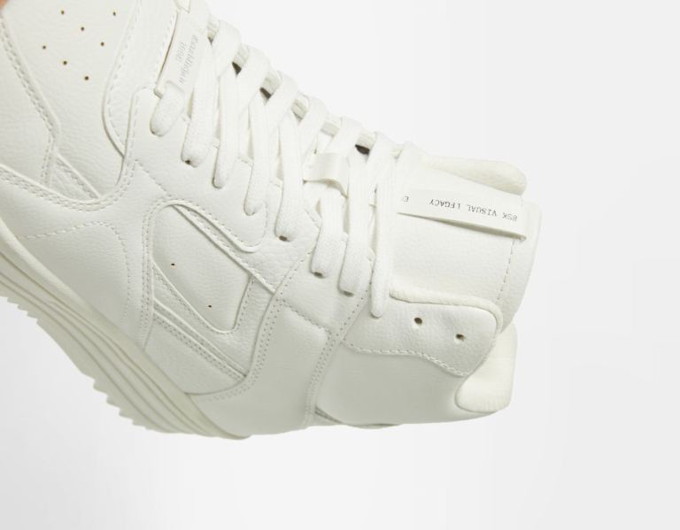 White Men's Bershka High-top Trainers | 4CLZWmORNCv