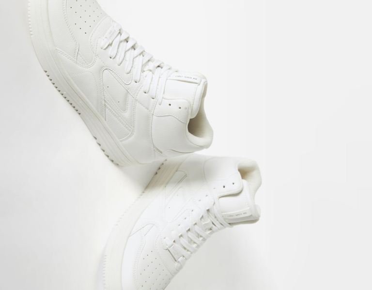 White Men's Bershka High-top Trainers | AvCSxd9Q1Ig