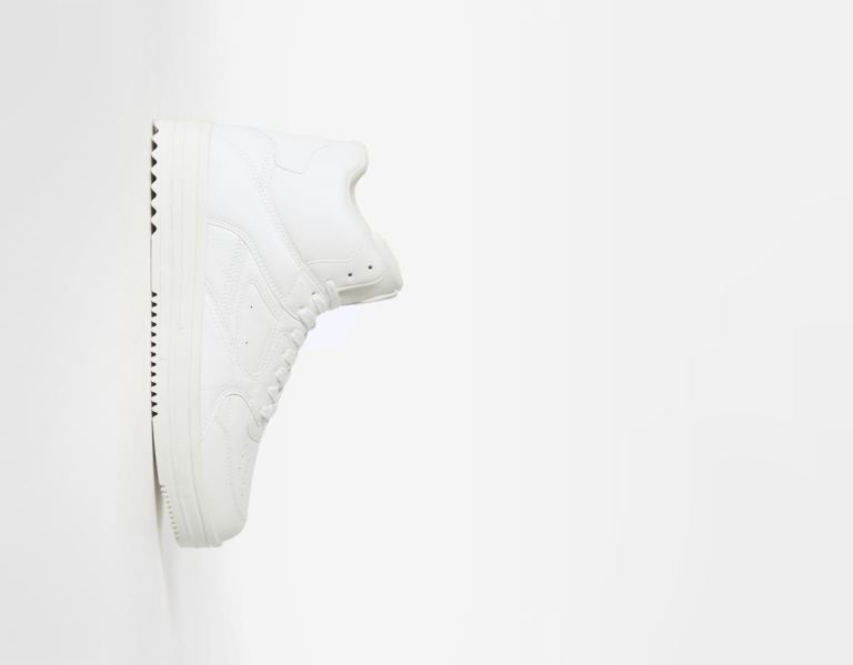 White Men's Bershka High-top Trainers | AvCSxd9Q1Ig