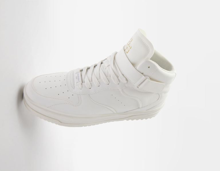 White Men's Bershka High-top Trainers | ToTBvW4HIAr