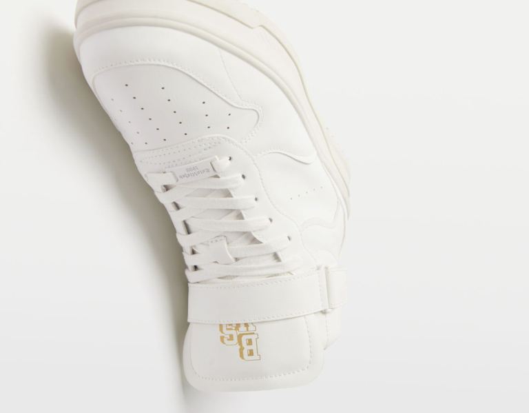 White Men's Bershka High-top Trainers | dRwtOmM2VvM