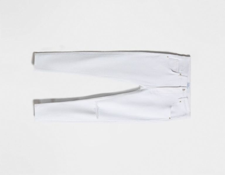 White Men's Bershka Super Skinny Jeans | KvzY0Q2hHoH