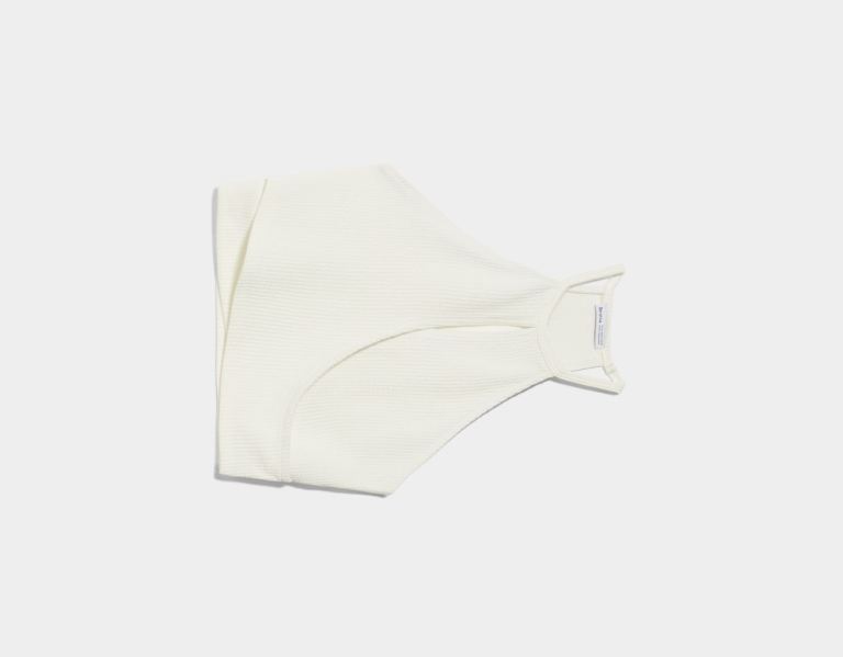 White Women's Bershka Crossed With Straps Tops | N7rqTdEH6Yg