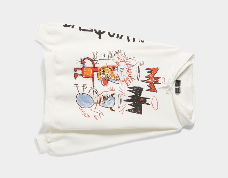 White Women's Bershka Jean-michel Basquiat Print Hoodie | IiQw2rBa6mN