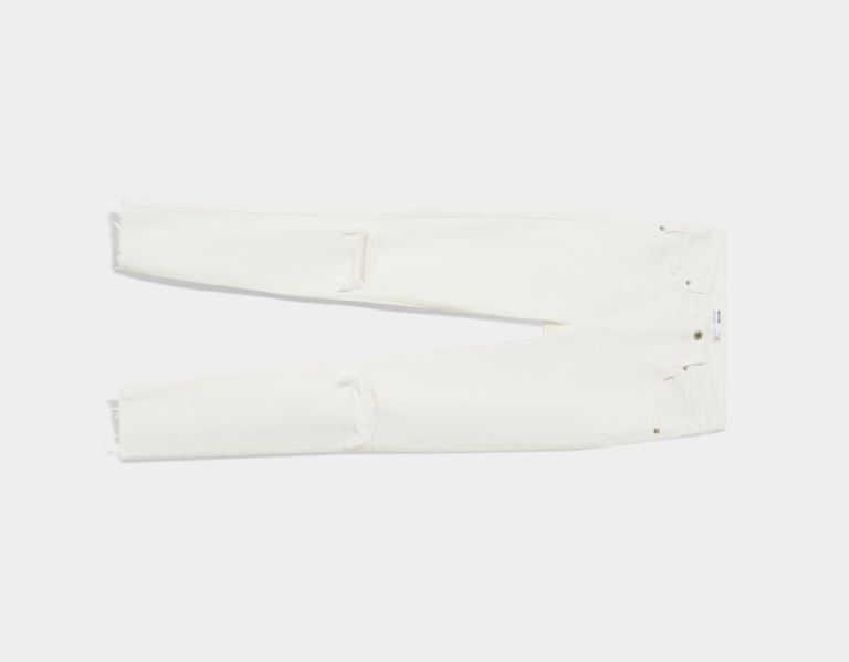 White Women's Bershka Low-rise Skinny Jeans | OoCjx019mSl